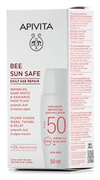 Apivita Bee Sun Safe Daily Age Repair Αντηλιακό Προσώπου SPF50 50ml από το Pharm24