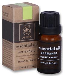 Apivita Bergamot Essential Oil Βιολογικό Αιθέριο Έλαιο Περγαμόντο 10ml
