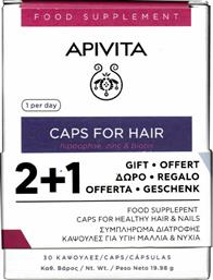 Apivita Caps For Hair Hippophae, Zinc & Biotin 3x30 κάψουλες από το Pharm24