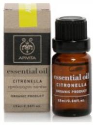 Apivita Citronella Essential Oil Βιολογικό Αιθέριο Έλαιο Σιτρονέλα 10ml