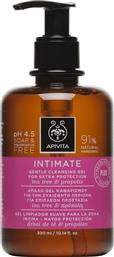 Apivita Intimate Plus Απαλό Gel Καθαρισμού Με Πρόπολη & Tea Tree 300ml από το Pharm24