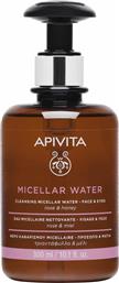 Apivita Micellar Water Καθαρισμού για Πρόσωπο & Μάτια με Τριαντάφυλλο & Μέλι 300ml