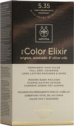 Apivita My Color Elixir 5.35 Καστανό Ανοιχτό Μελί Μαονί από το Attica The Department Store