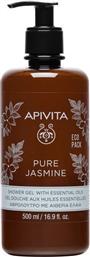 Apivita Pure Jasmine Αφρόλουτρο σε Gel με Aιθέρια Έλαια Γιασεμί 500ml