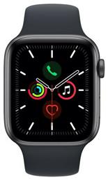 Apple Watch SE Aluminium 40mm Αδιάβροχο με Παλμογράφο (Space Grey with Midnight Sport Band)