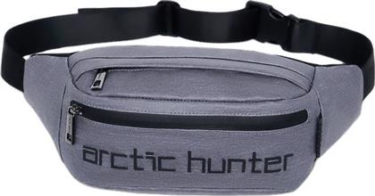 Arctic Hunter Ανδρικό Τσαντάκι Μέσης Γκρι από το Shop365