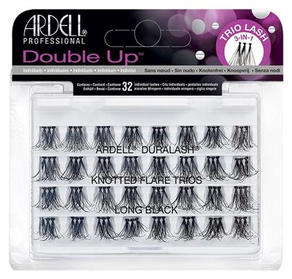 Ardell Double Up 32 Individuals Lashes Knotted Flare Trios Long Black