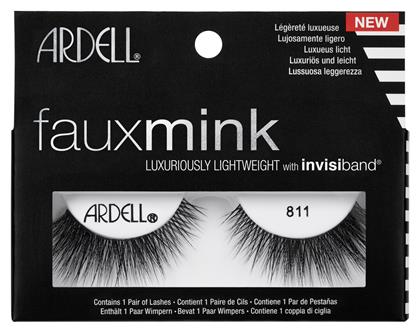 Ardell Faux Mink Ψεύτικες Βλεφαρίδες 811 σε Μαύρο χρώμα από το Zizel