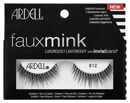 Ardell Faux Mink Ψεύτικες Βλεφαρίδες 812 σε Μαύρο χρώμα