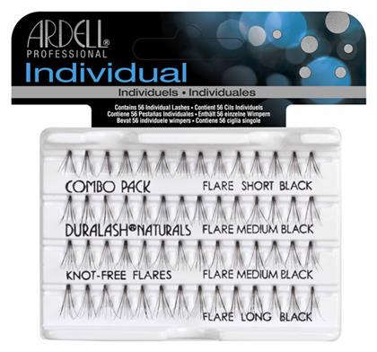 Ardell Individuals Βλεφαρίδες Τουφάκια Combo Pack Black από το Zizel