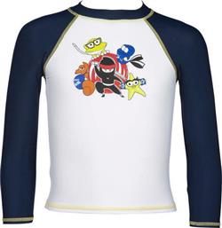 Arena Παιδικό Μαγιό Αντιηλιακή Μπλούζα AWT για Αγόρι Λευκή από το Plus4u