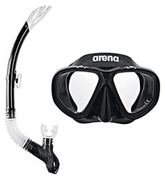 Arena Premium Snorkeling Διοπτική Μαύρη