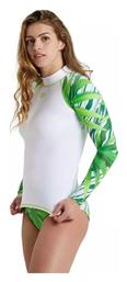 Arena Rash Vest Allover Αντηλιακή Μπλούζα Λευκή