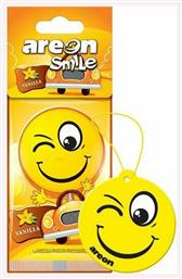 Areon Αρωματική Καρτέλα Κρεμαστή Αυτοκινήτου Smile Dry Vanilla από το Plus4u