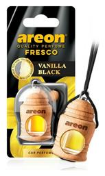 Areon Κρεμαστό Αρωματικό Υγρό Αυτοκινήτου Fresco Vanilla Black 4ml