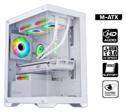 Armaggeddon Aquaron Gaming Midi Tower με Πλαϊνό Παράθυρο