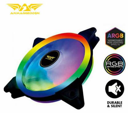 Armaggeddon Loop-14 ARGB Case Fan 140mm με Σύνδεση 6-Pin