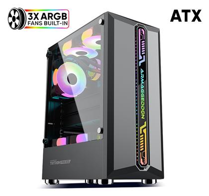 Armaggeddon Tritron Pro 300 Gaming Midi Tower με Πλαϊνό Παράθυρο
