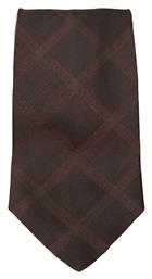 ARMANI COLLEZIONI ΓΡΑΒΑΤΑ 9.5CM ΚΑΡΩ ΚΑΦΕ
