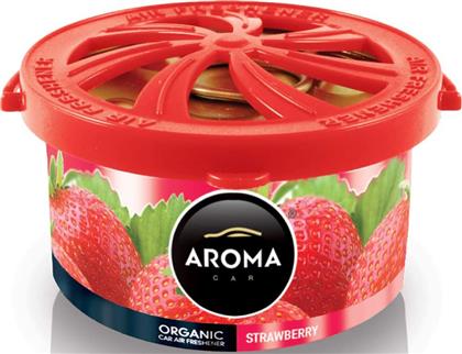 Aroma Car Αρωματική Κονσέρβα Κονσόλας/Ταμπλό Αυτοκινήτου Organic Strawberry 40gr
