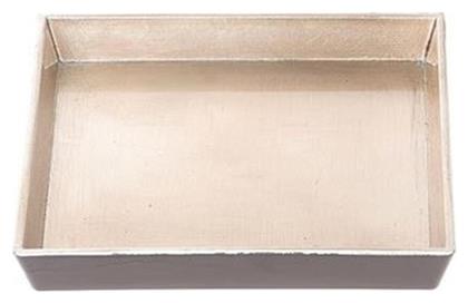 Arte Regal Ξύλινος Ορθογώνιος Δίσκος Σερβιρίσματος σε Γκρι Χρώμα 15x15cm