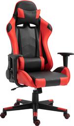 ArteLibre Navan Καρέκλα Gaming Δερματίνης με Ρυθμιζόμενα Μπράτσα Κόκκινο/Μαύρο