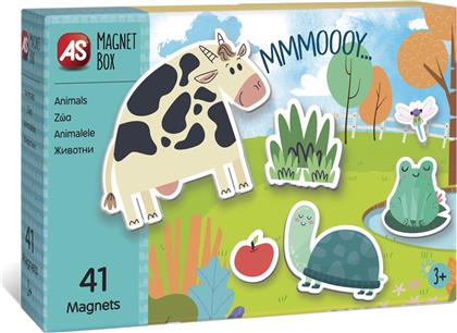 AS Μαγνητικό Παιχνίδι Κατασκευών Box Animals για Παιδιά 3+ Ετών