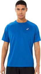 ASICS Ανδρικό T-shirt Μπλε με Λογότυπο