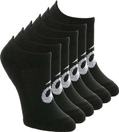 ASICS Αθλητικές Κάλτσες Μαύρες 6 Ζεύγη από το Zakcret Sports