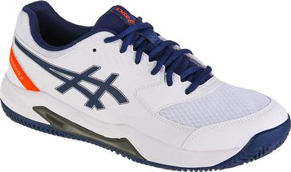 ASICS Gel-Dedicate 8 Clay Ανδρικά Παπούτσια Τένις για Χωμάτινα Γήπεδα Λευκά
