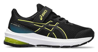 ASICS Gt 1000 12 K Αθλητικά Παιδικά Παπούτσια Running με Σκρατς Μαύρα