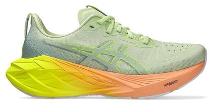 ASICS Novablast 4 Paris Γυναικεία Αθλητικά Παπούτσια Running Cool Matcha / Safety Yellow από το Epapoutsia