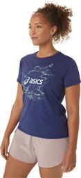 ASICS Παιδικό T-shirt Navy Μπλε