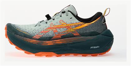 ASICS Trabuco Max 4 Ανδρικά Running Cold Moss / Nova Orange από το Siontis Athletics