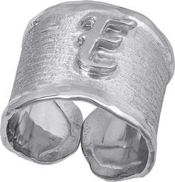 Ασημένιο σεβαλιέ δαχτυλίδι 925 με μονόγραμμα 031367 031367 Ασήμι από το Kosmima24