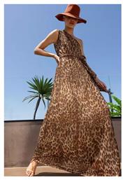 Ασύμμετρο Φόρεμα Animal Print