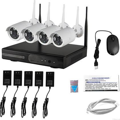 Ολοκληρωμένο Σύστημα CCTV Wi-Fi με 4 Ασύρματες Κάμερες HD NVR CNV-9261 από το Electronicplus