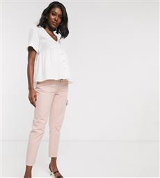 ASOS DESIGN Maternity mom jeans in washed pink with over the bump band από το Asos