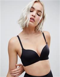 ASOS DESIGN recycled microfibre no wire padded push up bra-Black από το Asos