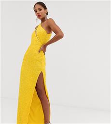 ASOS DESIGN Tall embellished spliced bodice maxi dress-Yellow από το Asos