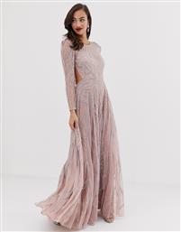 ASOS EDITION nouveau crystal embellished maxi dress-Pink από το Asos