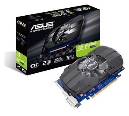 Asus GeForce GT 1030 2GB GDDR5 OC Κάρτα Γραφικών