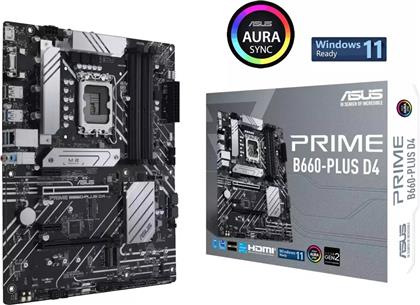 Asus Prime B660-Plus D4 Motherboard ATX με Intel 1700 Socket από το e-shop