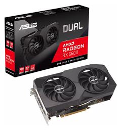 Asus Radeon RX 6600 8GB GDDR6 Dual V2 Κάρτα Γραφικών