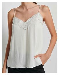 Attrattivo Γυναικείο Lingerie Top με Δαντέλα Λευκό από το Z-mall