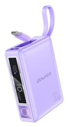 Awei P87K 10000mAh 30W Μωβ από το EasyU