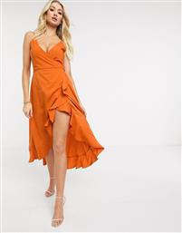 AX Paris cami strap midi dress in orange από το Asos