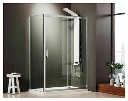 Axis Axis Slider Clean Glass SLX110C-100 Καμπίνα Ντουζιέρας από το Polihome