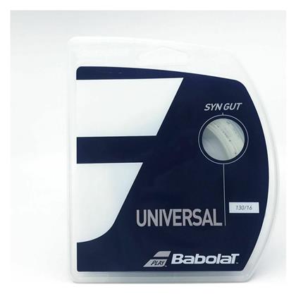 Babolat Syn Gut 12m Χορδή Τένις Λευκή 12m, Φ1.30mm