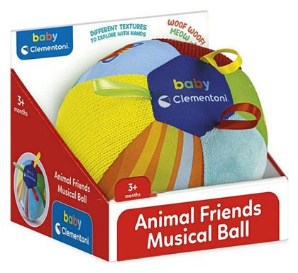 Baby Clementoni Animal Friends Music Ball για 3+ Μηνών από το BlablaToys